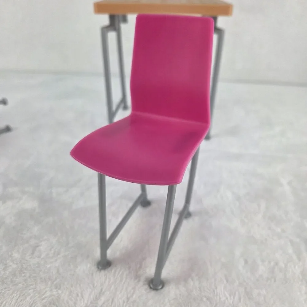 2016 Mattel Barbie Date Night Dining Table & 2 Chairs Replacement Furniture Set